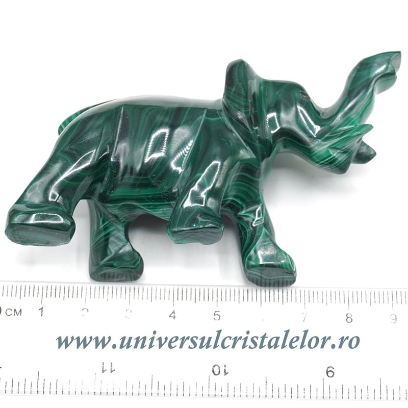 Figurina malachit elefant