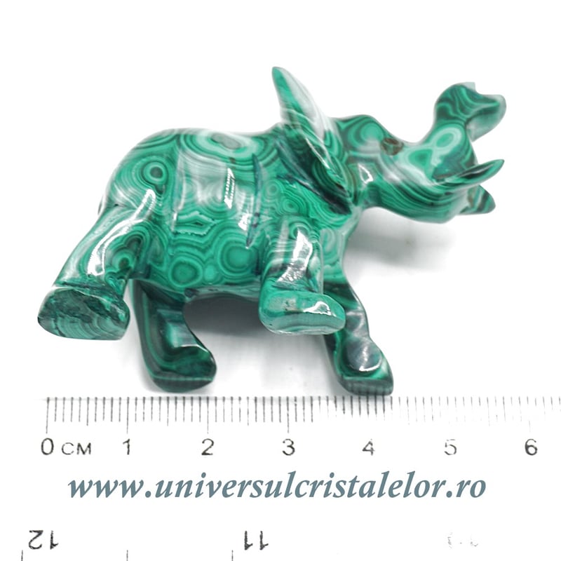 Figurina malachit elefant