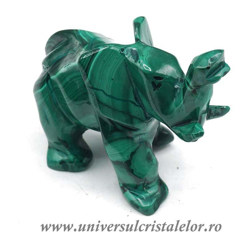 Figurina malachit elefant