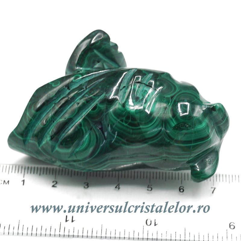 Figurina malachit bufnita