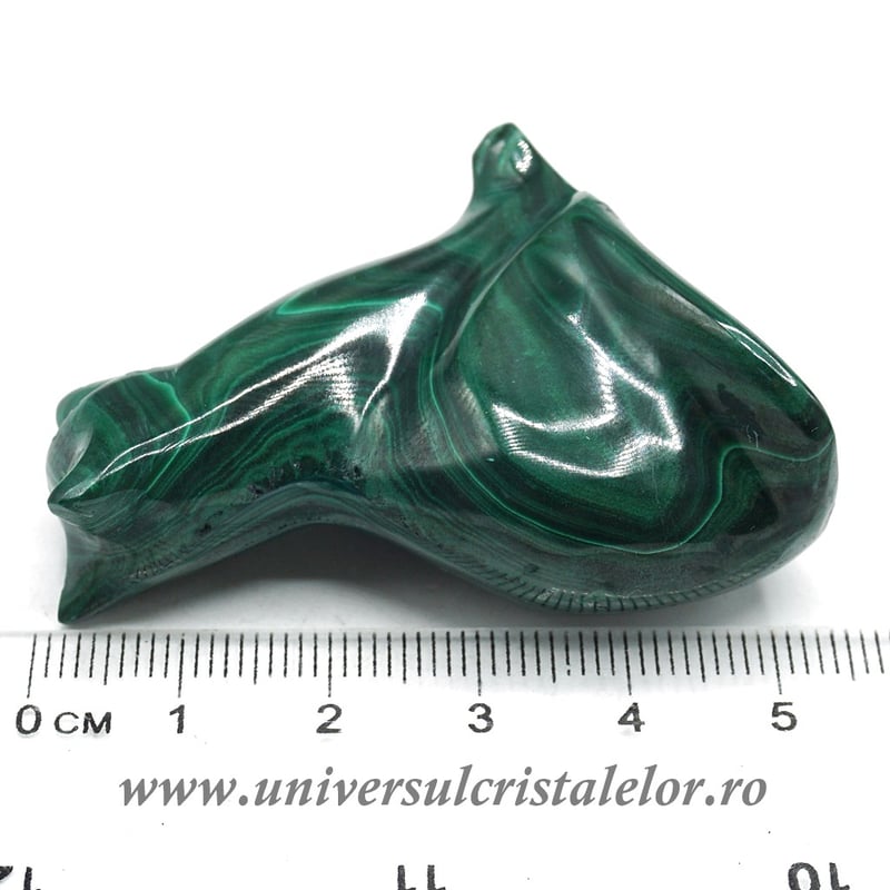 Figurina malachit pisica