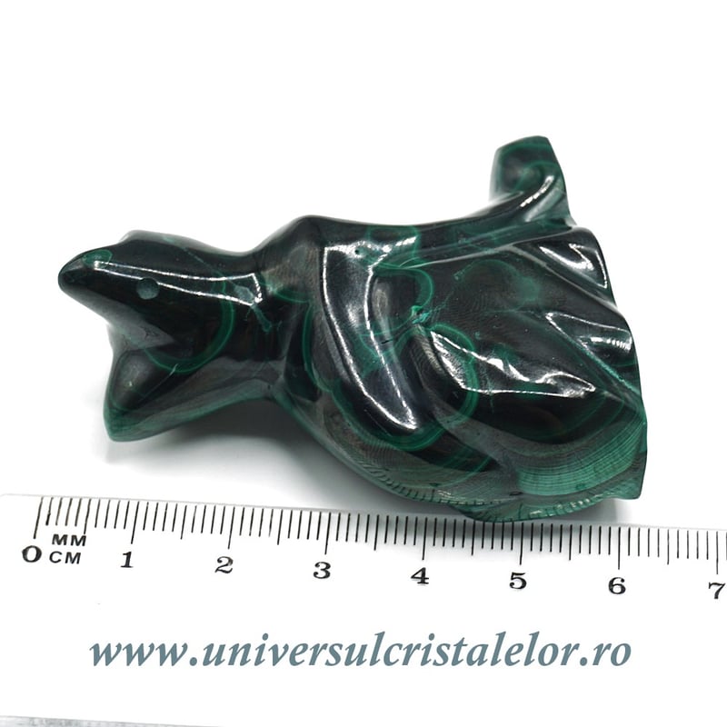 Figurina malachit pisica