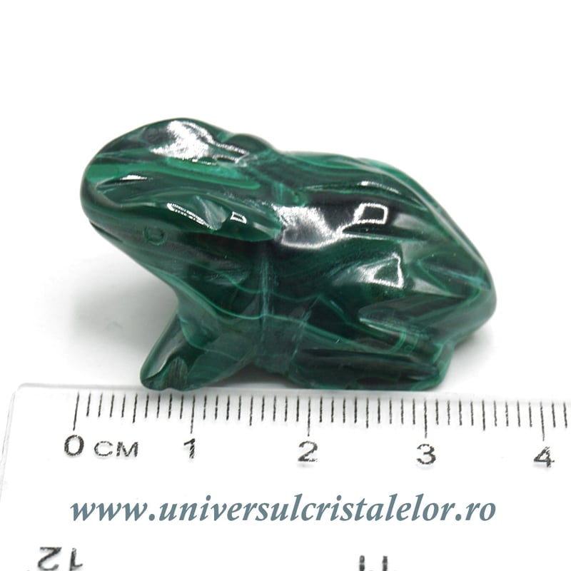 Figurina malachit broasca raioasa