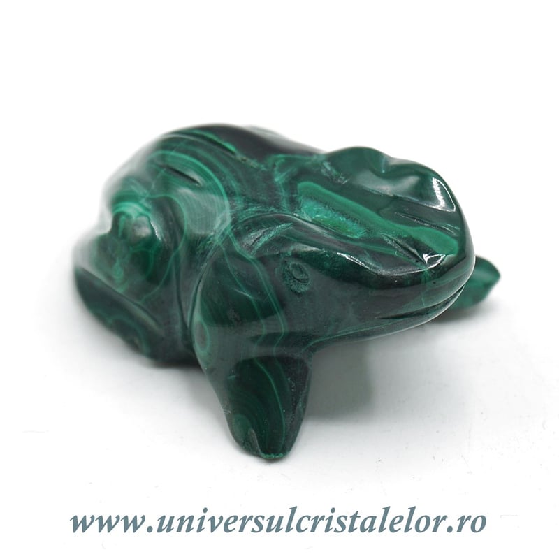 Figurina malachit broasca raioasa