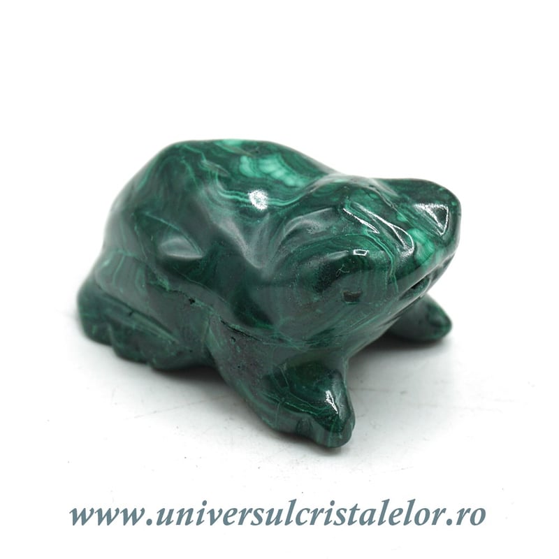 Figurina malachit broasca raioasa