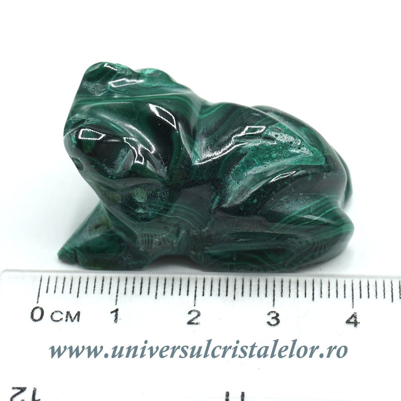 Figurina malachit broasca raioasa