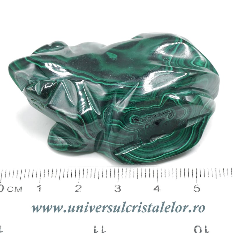 Figurina malachit broasca raioasa