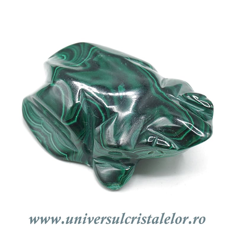 Figurina malachit broasca raioasa