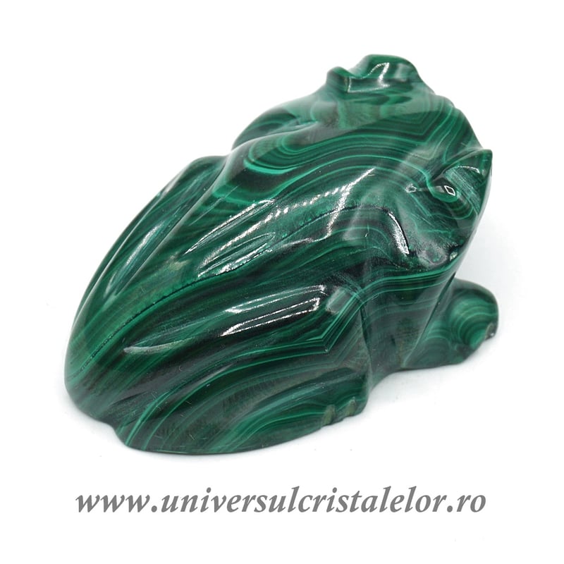 Figurina malachit broasca raioasa