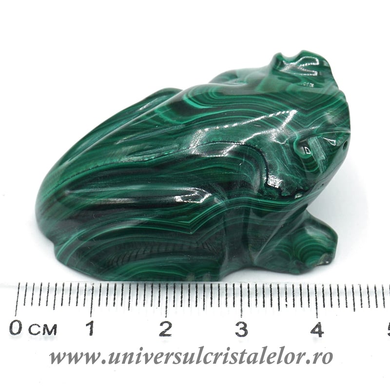 Figurina malachit broasca raioasa