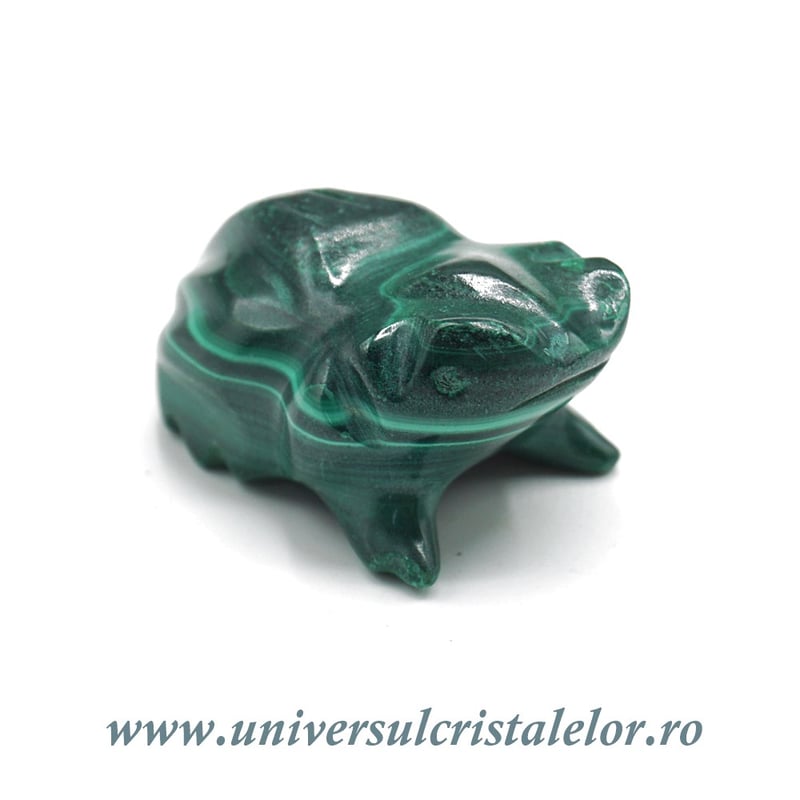 Figurina malachit broasca raioasa