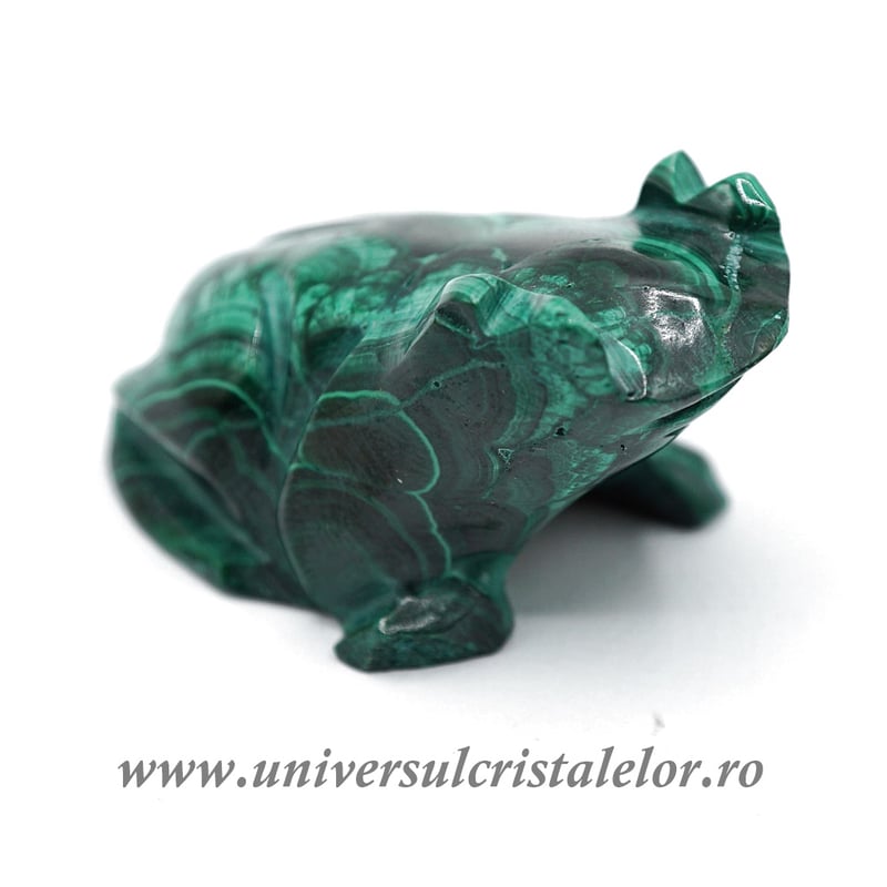 Figurina malachit broasca raioasa