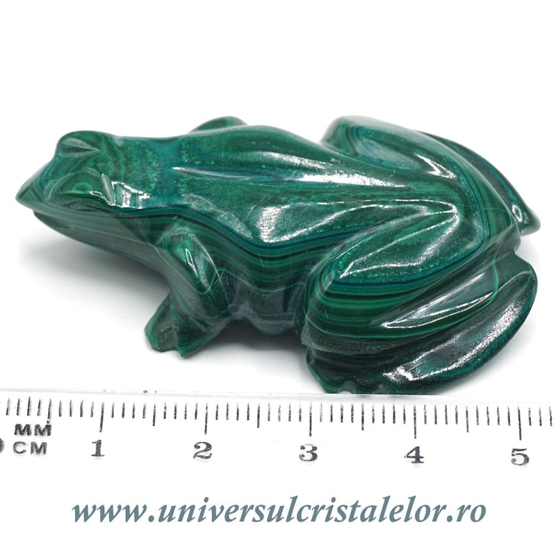 Figurina malachit broasca raioasa