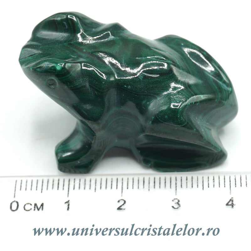 Figurina malachit broasca raioasa
