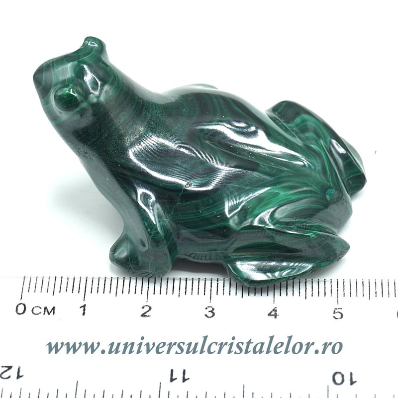Figurina malachit broasca raioasa