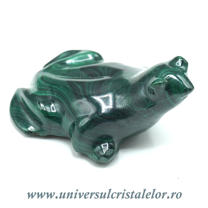 Figurina malachit broasca raioasa