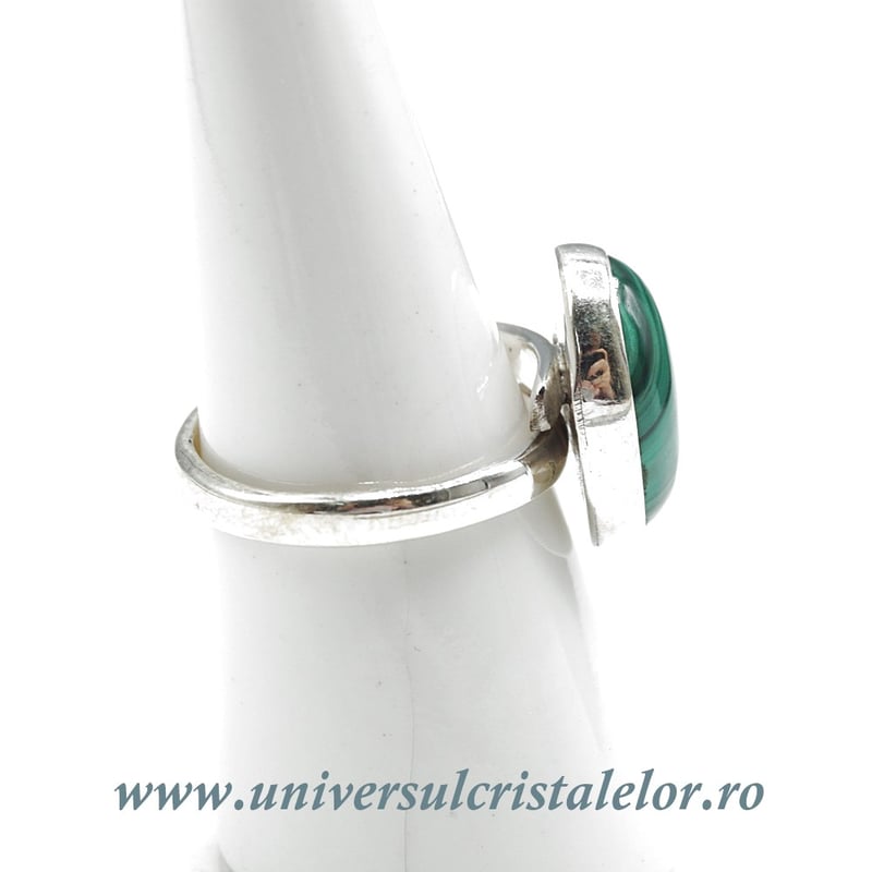 Inel malachit oval reglabil m2