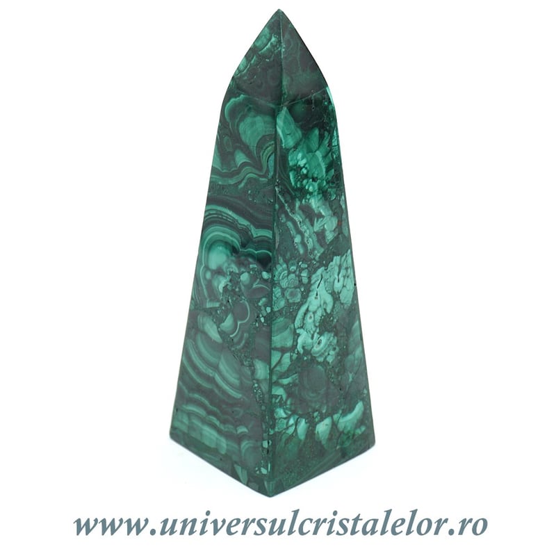 Obelisc malachit unicat m02