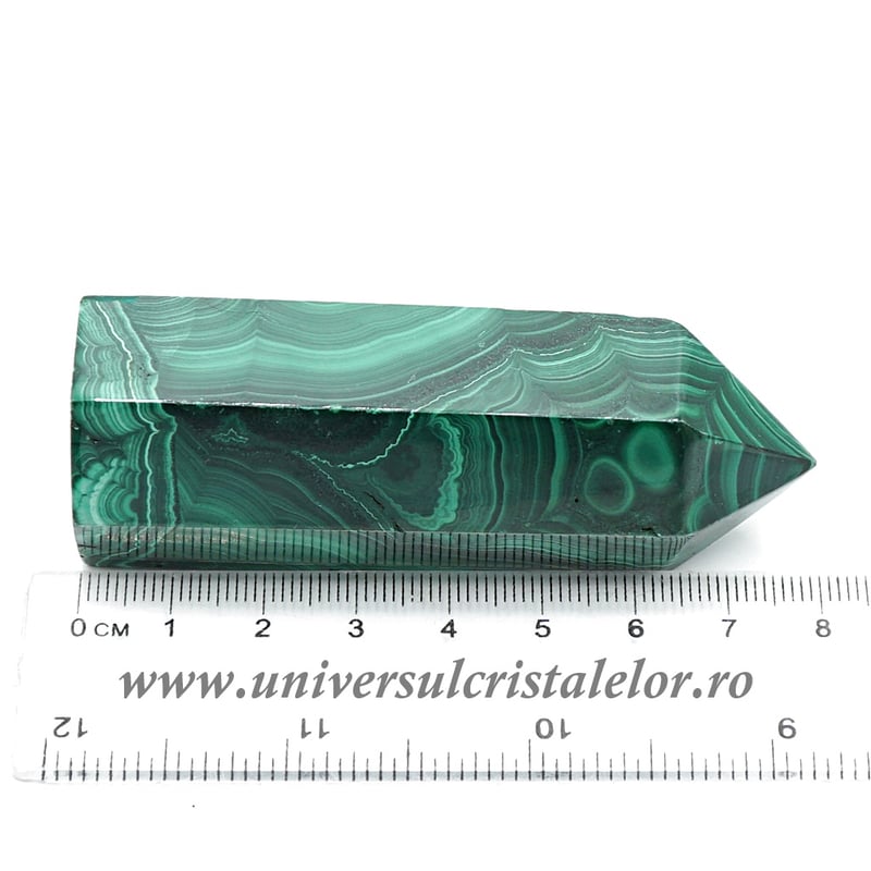 Malachit varf cu baza unicat m02
