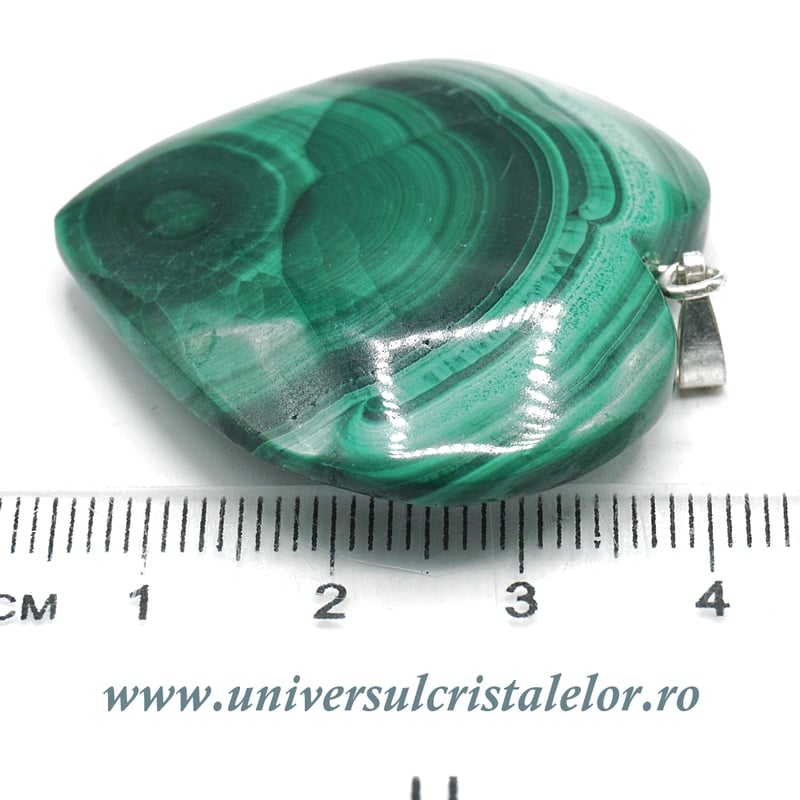 Pandantiv malachit inima