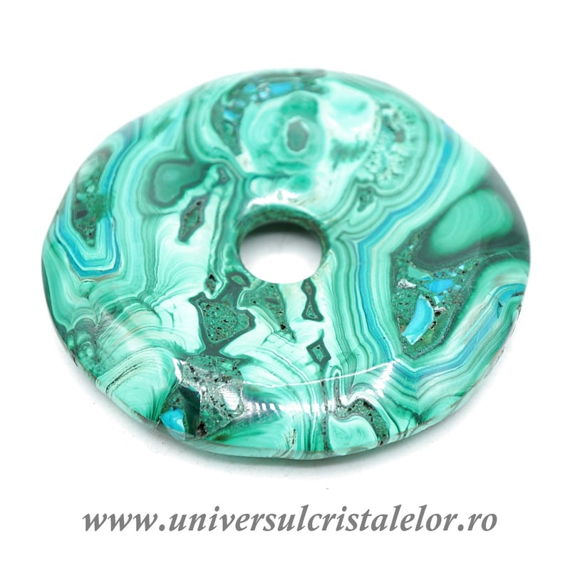 Piatra Pi malachit cu crisocola