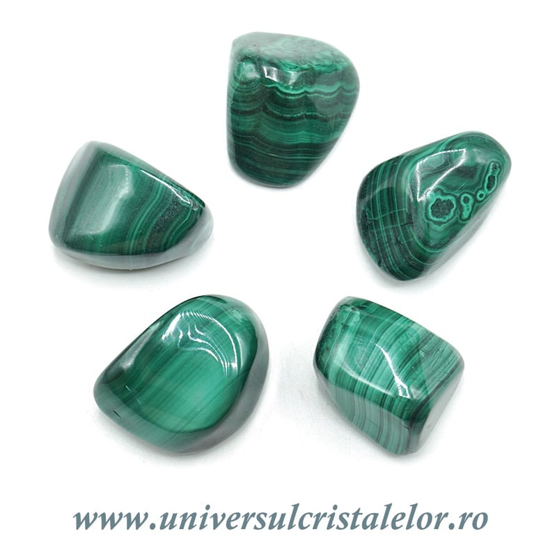 Malachit piatra rulata