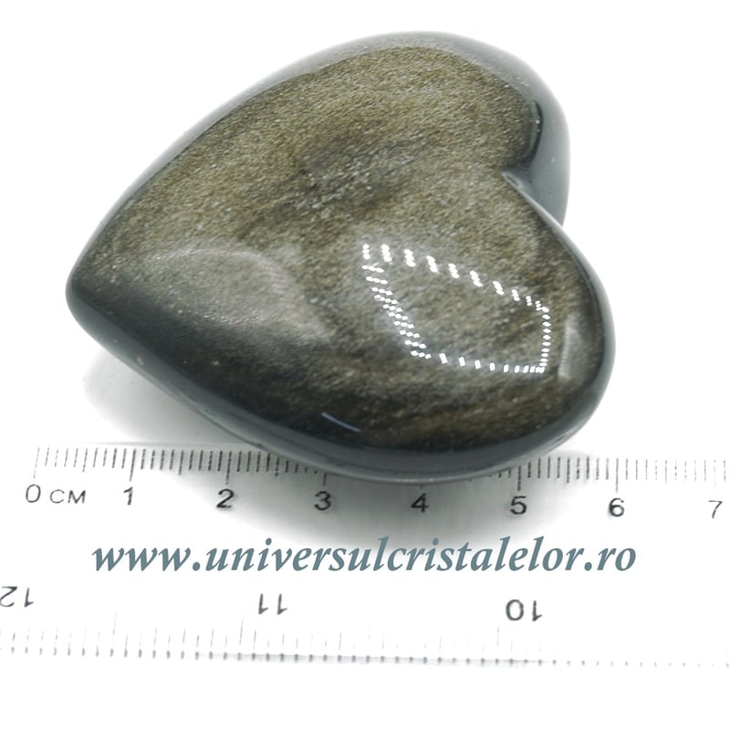 Inima obsidian auriu