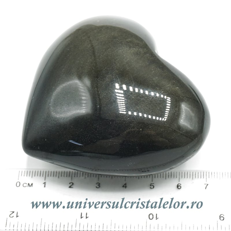 Inima obsidian auriu