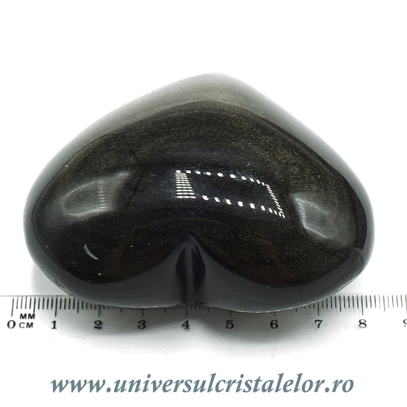 Inima obsidian auriu