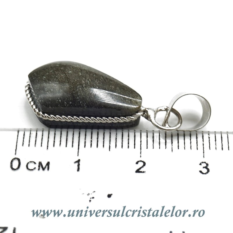 Pandantiv obsidian auriu