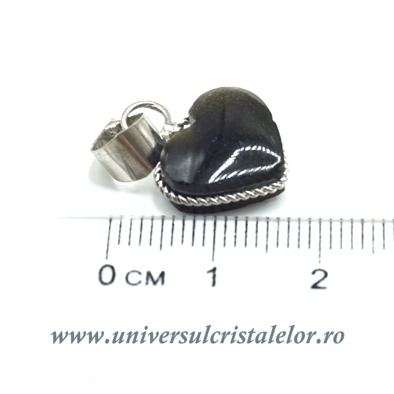 Pandantiv obsidian auriu