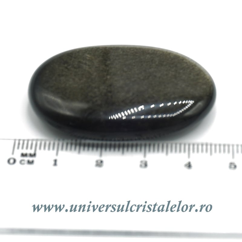 Obsidian argintiu polisat