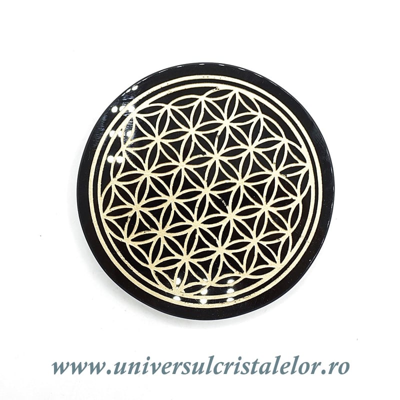 Obsidian auriu suport floarea vietii