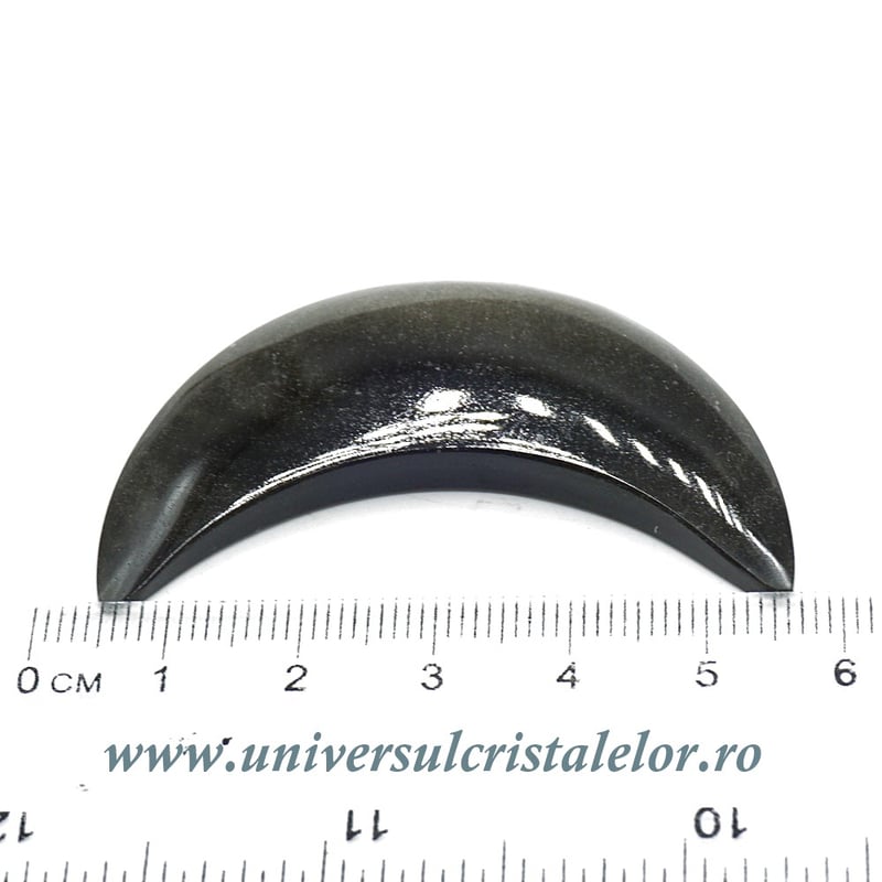 Semiluna obsidian auriu