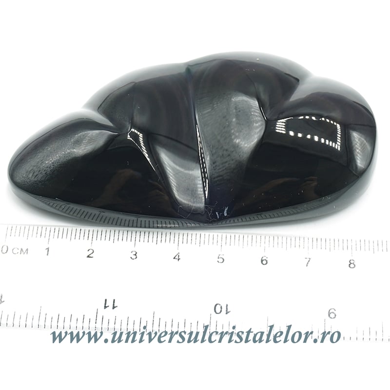 Obsidian curcubeu inima