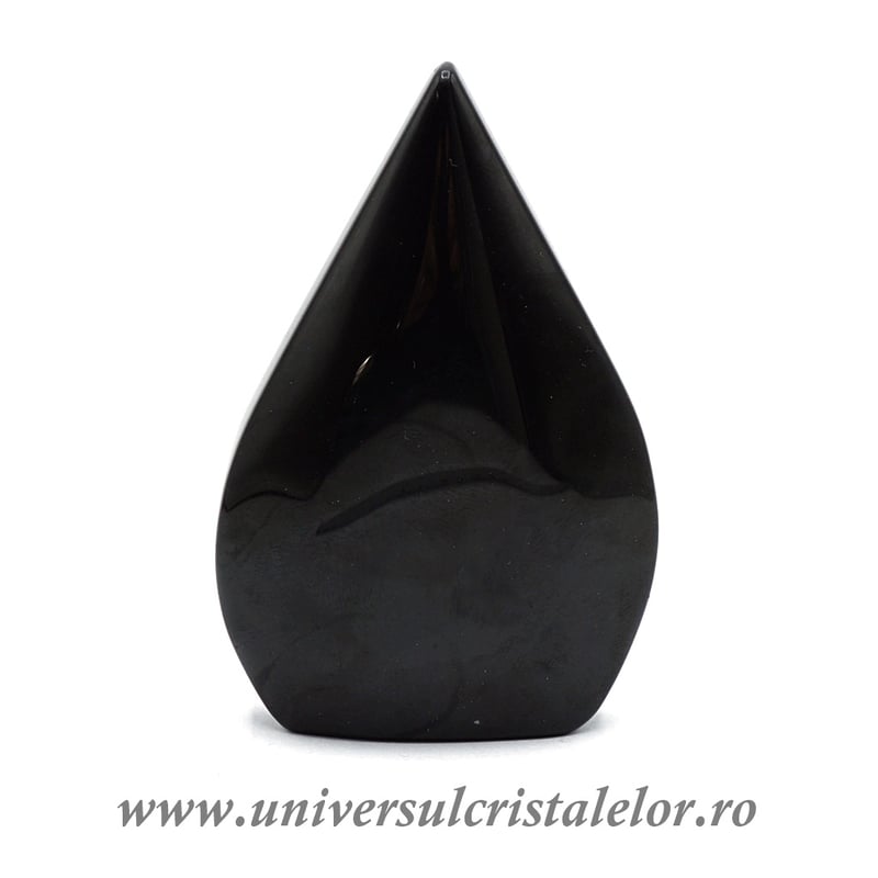 Obsidian curcubeu sculptura flacara m4