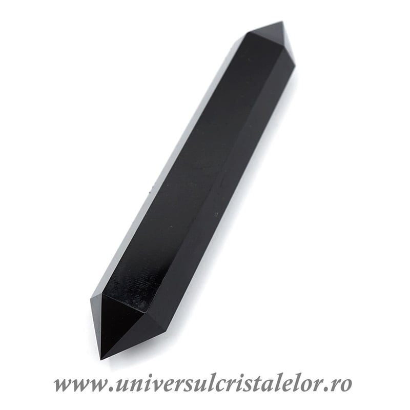 Bagheta dublu varf obsidian negru m04