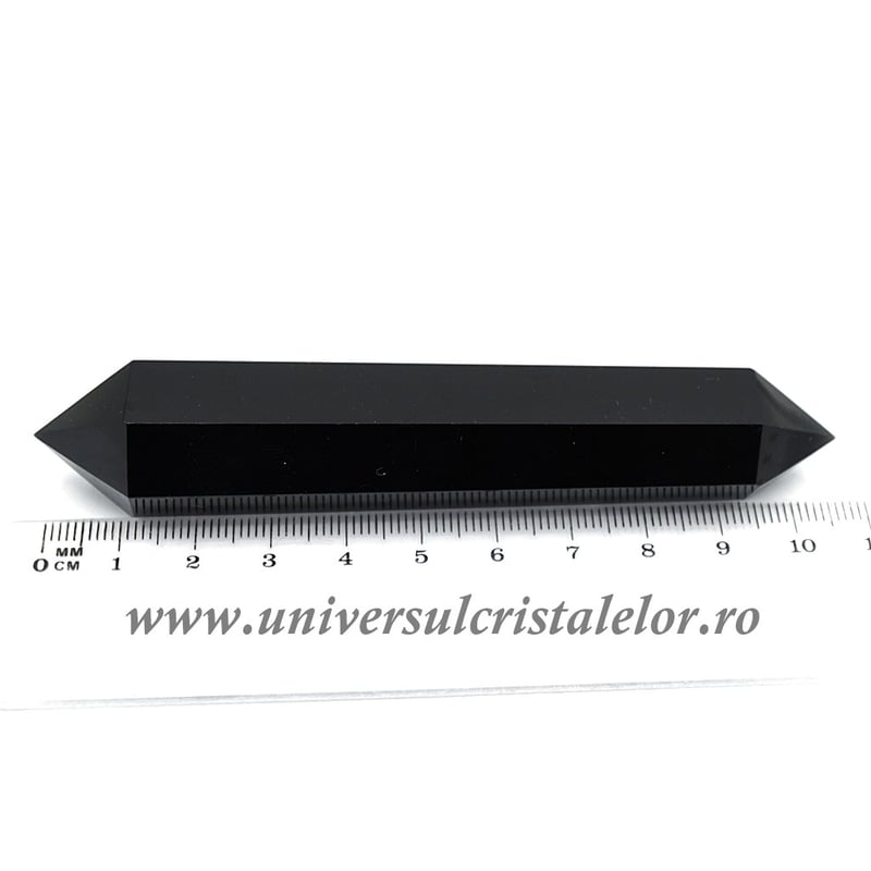 Bagheta dublu varf obsidian negru m04