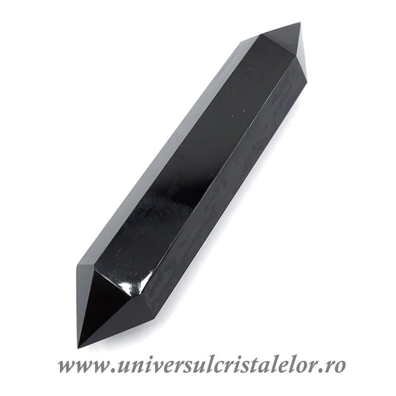 Bagheta dublu varf obsidian negru m05
