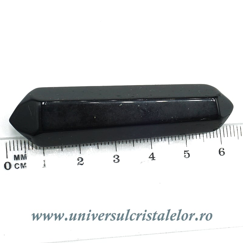 Bagheta Dublu varf obsidian negru