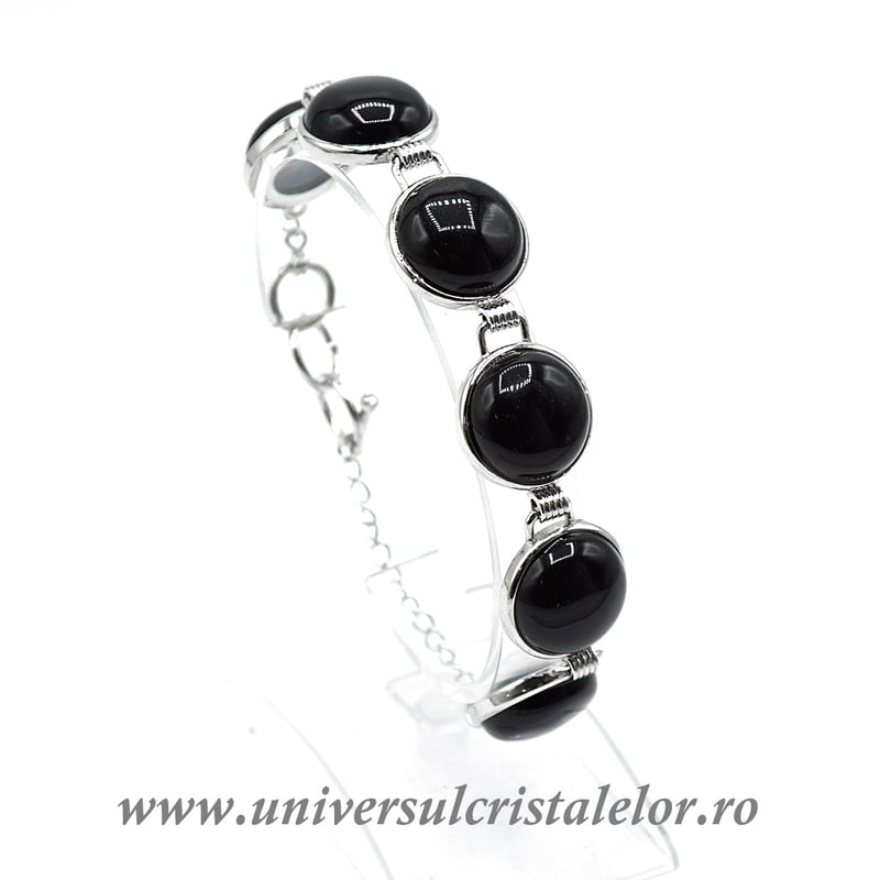 Bratara obsidian negru m10