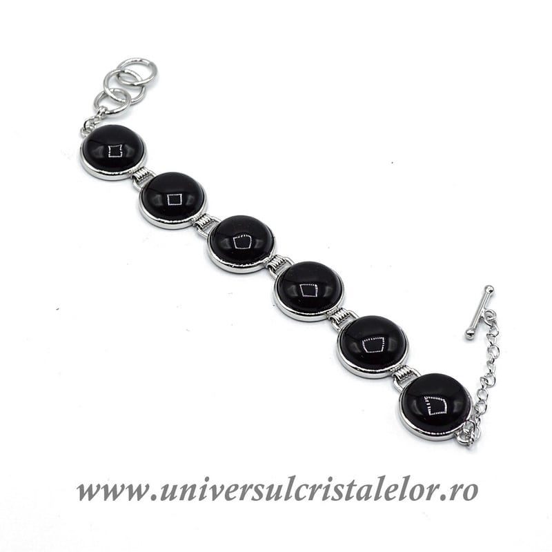 Bratara obsidian negru m10