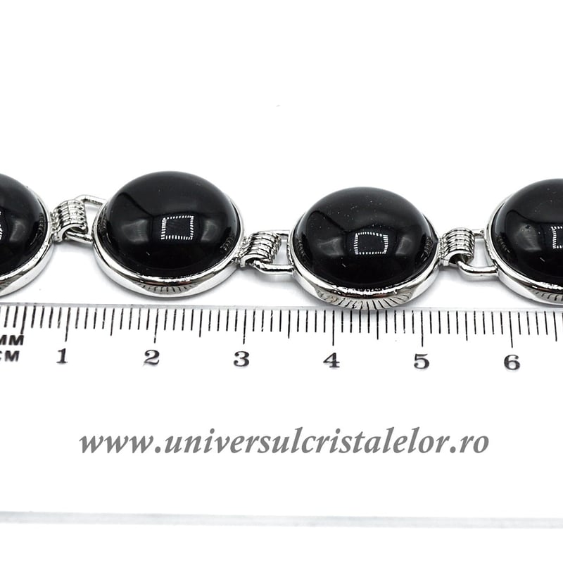 Bratara obsidian negru m10