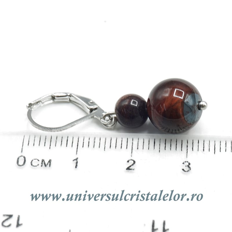 Cercei ochi de taur rotund-10mm m03