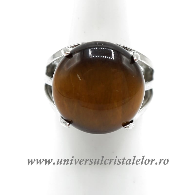 Inel ochi de tigru rotund reglabil m6