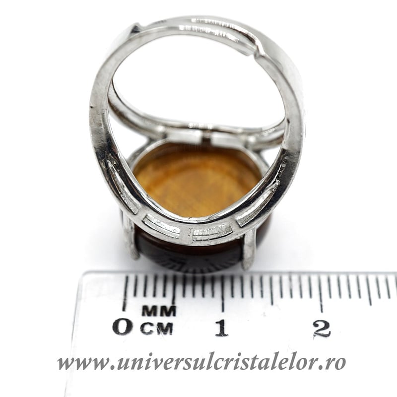 Inel ochi de tigru rotund reglabil m6