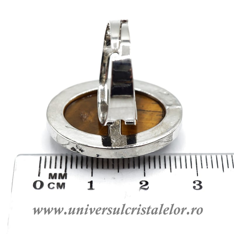 Inel ochi de tigru oval reglabil m5