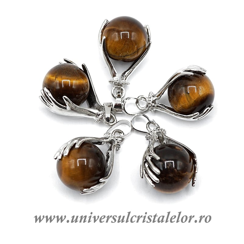 Pandantiv ochi de tigru sfera m1