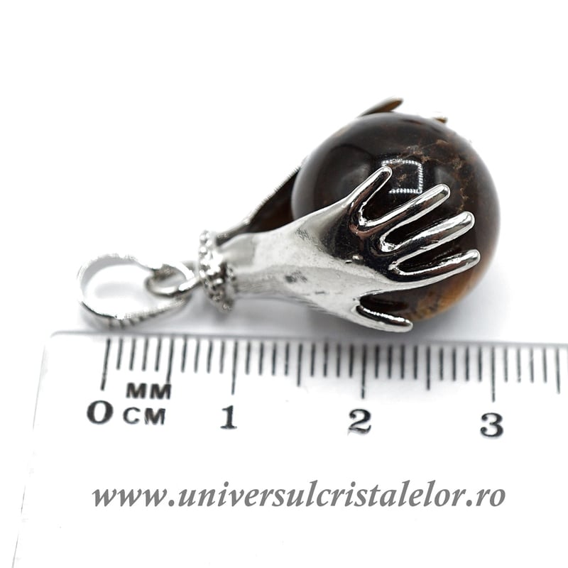 Pandantiv ochi de tigru sfera m1