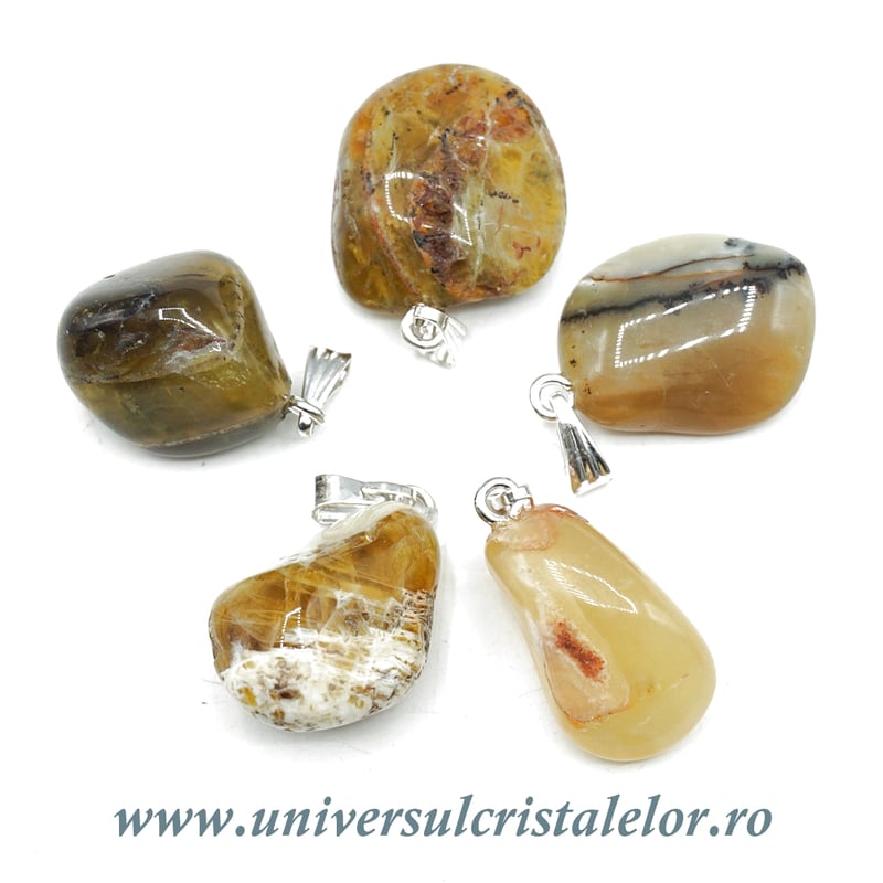 Pandantiv opal galben